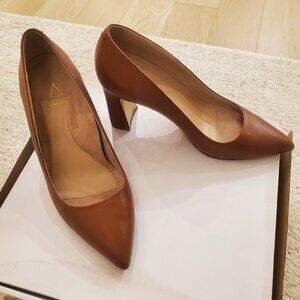 Ally Leather Block Heels